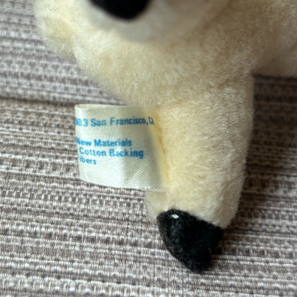 Rare (2) -Vtg. R Dakin Wool Lamb 1983 Mini 3.5" Plush Sheep Collectibles - Picture 7 of 13